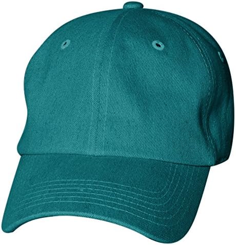 QML Cotton Plain Baseball Cap Adjustable Hat - Unstructured ( 3 TYPES, 32 COLORS ) (1 TYPE, AQUA)