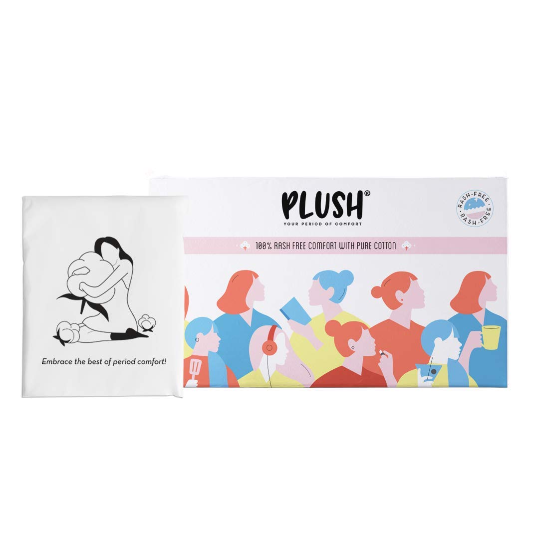 Buy Plush 100 Pure US Cotton UltraThin Rash Free Natural Sanitary