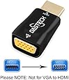 Dasteck H79 1080p Mini and Portable HDMI Male to VGA Female Video Converter Adapter