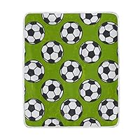 KGuanJi Football Soccer Throw Blanket for Couch Bed Adult Chair Soft Fuzzy Light Weight Luxurious Cozy Warm