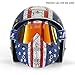 NENKI Motorcycle Goggles Mask NK-1019US For 3/4 Motorcycle helmets And Retro Harley helmet, Detachable Mask, US Flag Style | Patriot Graphic(Irridium Red Lens)