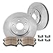 Callahan CRK11484 FRONT 295.8 mm Premium OE 5 Lug [2] Brake Disc Rotors + [4] Ceramic Brake Pads + Clips