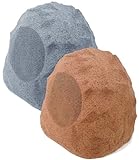 Outdoor Rated 10-Inch Rock Subwoofer 500W Weather Resistant Aerospace-Grade Multi-Layer Composite Cabinetry (Brown)