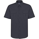LA Police Gear Men's Tactical Short Sleeve Field Shirt, Uniform Shirts for Men, Lightweight & Comfortable Button Up Shirt