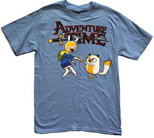 Adventure Time With Finn And Jake Men's Fiona And T-shirt, Blue, XL