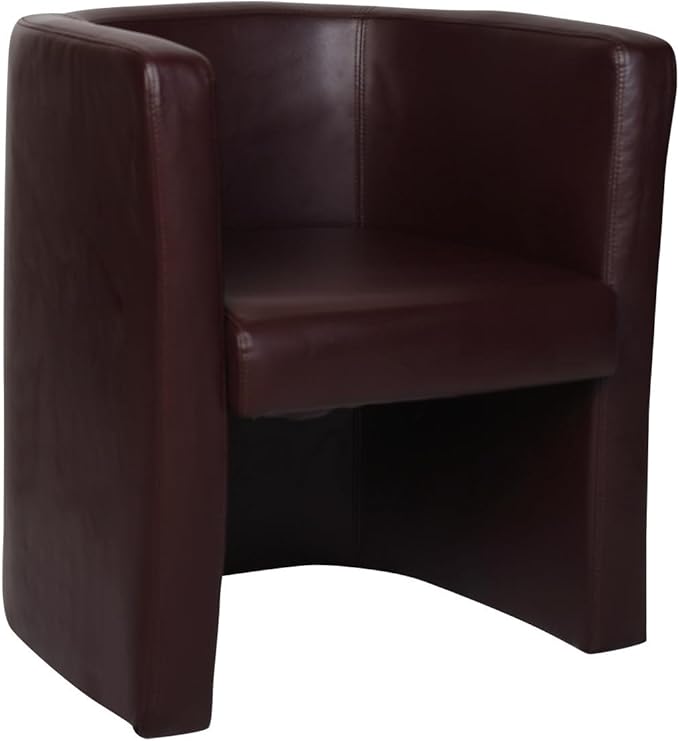 Eliza Tinsley Stylish High Back Black Leather Faced Tub Chair TUB/LBW