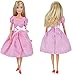 E-TING Handmade Clothes 4 pcs Beautiful Lace Doll Xmas Dresses for Barbie Fashionista Dolls