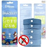 Mosquito Repellent Bracelet (10 Pack) Insect Repellent for Kids and Adults - Better Than Spray or Lotion for Outdoor Bug Protection - Travel Mosquito Repellent Bracelet is Natural and Deet Free