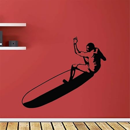 Wandaufkleber Kinderzimmer Wandaufkleber Schlafzimmer Wasserski für Sport Boys Room Vierzig verschiedene Farben