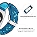 for Series Watch Bands 38mm 40mm 42mm 44mm, Soft Silicone Sport Strap Breathable Band Replacement with Watch Series 4/3/2/1