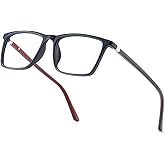 Baidoly Reading Glasses for Men and Women, Spring Hinge Anti Blue Light Readers, Computer Eyeglasses