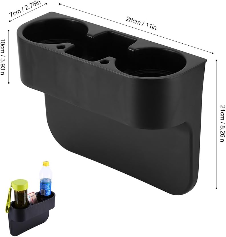 Yosoo Universal Auto Truck Car Seat Drink Cup Holder Valet Beverage Can Bottle Food Mount Stand Storage Box - Image 3