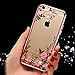 iPhone 7 Plus Case, Miniko(TM) [Ultra Thin] Soft Flexible [Liquid 3D Rhinestone] Crystal Clear Scratch Resistant Protective Case with Glitter Diamond Frame Slim for iPhone 7 Plus - Bling Pink