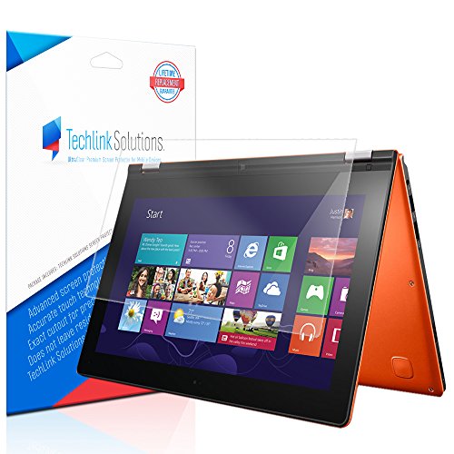Lenovo Yoga 11S Screen Protector (3-Pack), TechLink Solutions UltraClear - Premium HD Crystal Clear Shield /Anti-Bubble & Anti-Fingerprint PET Film with Lifetime Warranty