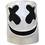 HitHopKing Led DJ Mask, Soft dj Mask - Cosplay Costume Party Props Bar DJ Mask- Rubber Latex Full Head Mask