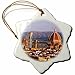 3dRose LLC ORN_137700_1 Porcelain Snowflake Ornament, 3-Inch, Duomo Santa Marie Del Fiore, Church, Florence Italy-Brian Jannsen