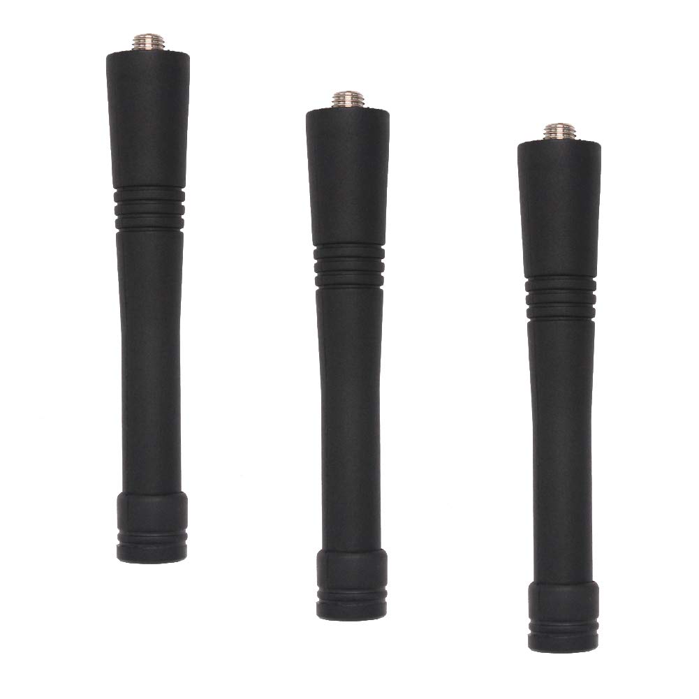 Photo 1 of Aimtobest HAD9742A VHF Stubby Antenna Compatible for Motorola CP200D CP200 P110 P1225 PR400 HT750 HT1250 HT1550 EX560 PRO5150 PRO7150 GP3688 GP340 146-174 MHz (3 Pack)