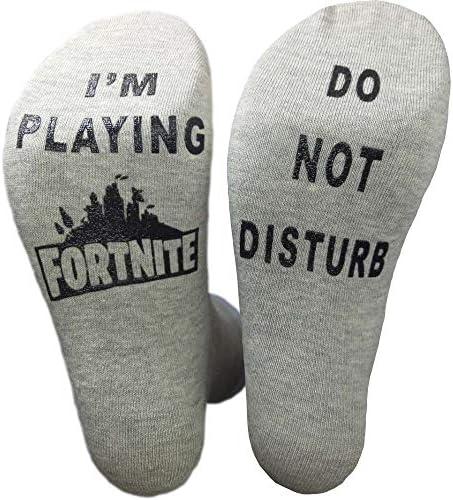 Unisex Mens Womens Socks Do Not Disturb I'm Playing Funny Ankle Sock Novelty Stocking