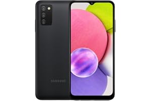 Samsung Galaxy A03s, 32GB, 6.5" Display, 5000mAh Battery, 4G LTE Unlocked Smartphone, Black, Renewed