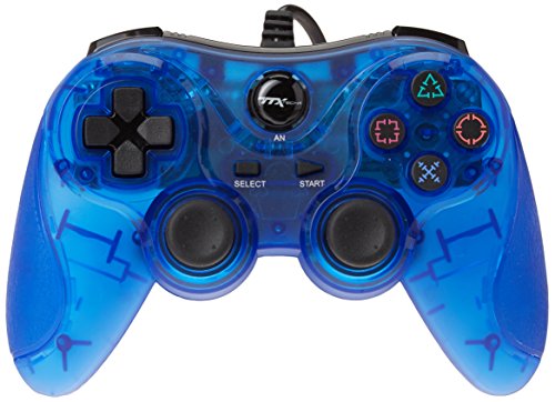 TTX PS2 Wired Controller - Clear Blue - PlayStation 2