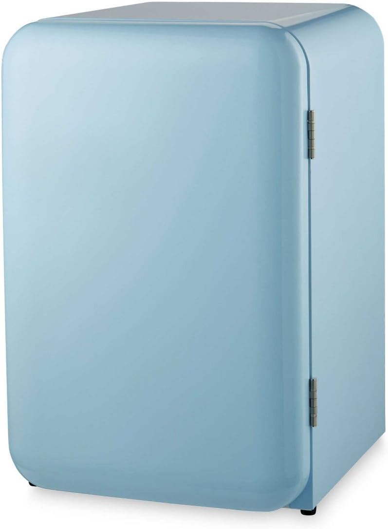 Retro Fridge Under-counter 12 Month Warranty 130 Litre Capacity Single Door (Sky Blue) [Energy Class A+]