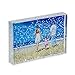 NIUBEE 4x6 Glitter Liquid Photo Frame for Christmas, Clear Acrylic Floating Sparkle Water Picture Frame (Snow)