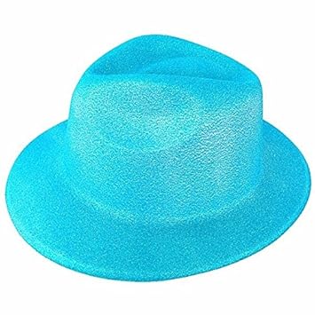 blue gangster hat