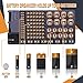 Battery Organizer Storage Case with Tester - Battery Holder Case for up to 110 AAA AA 9V C and D Size Batteries Organizer Box Drawer or Wall Mount