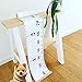 Homdipoo Kids Room Wall Decor Baby Height Growth Chart Ruler, Roll-up Canvas Height Chart Removable Wall Hanging Measurement Chart Wall Decor with Wood Frame for Kids Nursery Room 79