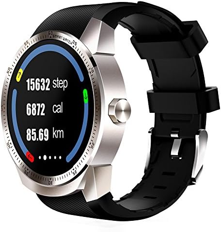 Smart Watch K98H 3G Plug-in Card Watch Phone for GPS Navigation Sedentariness Heart Rate and Sleep Monitoring with the Anti-lost Finder and Remote Shooting RAM 512MB ROM 4GB (Silver)