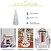 INCX 5ft Pop Up Christmas Tinsel Tree Xmas,Collapsible Christmas Tree with Stand for Indoor and Outdoor Holiday Home Display,Silver