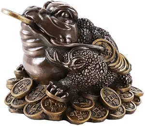 Pacific Giftware Feng Shui Chan Chu Bronze Money Frog Coin Toad Prosperity Home Decoration Gift