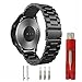 Huawei Watch 2 Sports Band, CBIN 20mm Solid Stainless Steel Metal Business Replacement Bracelet Strap for Huawei Watch 2 Sports Model Smartwatch (Metal Black)
