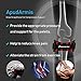 ApudArmis Knee Support Strap for Pain Relief Knee Brace for Patella Tendonitis, Jumpers & Runner, Hiking Basketball - One Size Adjustable, Black
