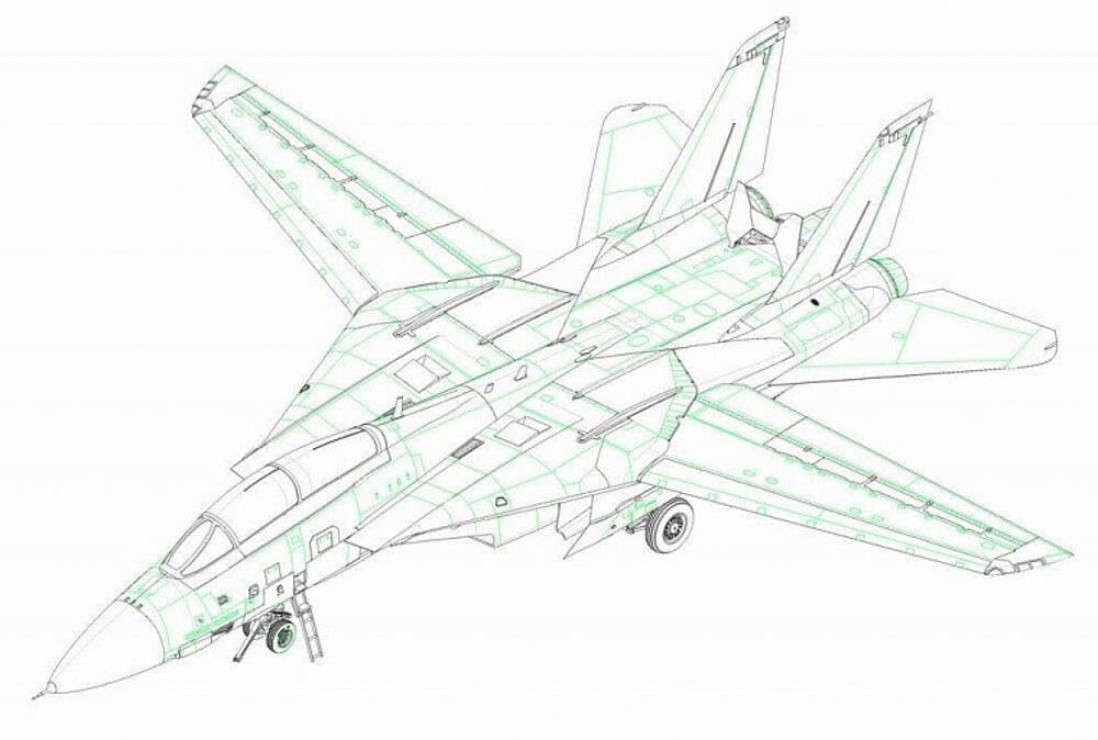 Hobbyboss F-14a Tomcat VF-1 "Wolf Pack
