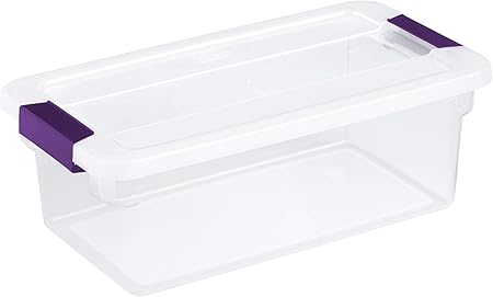 STERILITE 17511712 Caja de pestillo de 5.7 litros, Transparente, con