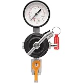Kegco Secondary Regulator, Single Gauge, Black