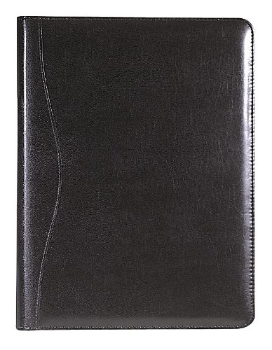 Solveig 320 x 250mm Conference Folder with Zip Fastener and Multiple Pockets - Black