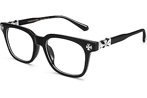 Classic Thick Glasses for Men Women Square Frame Clear Lens Fashion Glasses Non Prescription Eyeglasses