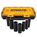 DEWALT Deep Impact Socket Set, 7-Piece, 1/2" Drive SAE (DWMT74736) primary