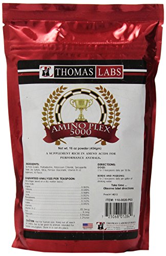 Thomas Laboratories Amino-Plex 5000 Supplement Powder for Pets, 16-Ounce