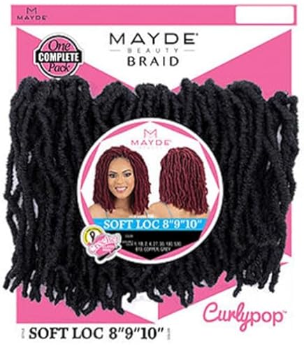 Amazon.com : Mayde Beauty Curly Pop Crochet Braid 3X PASSION POP