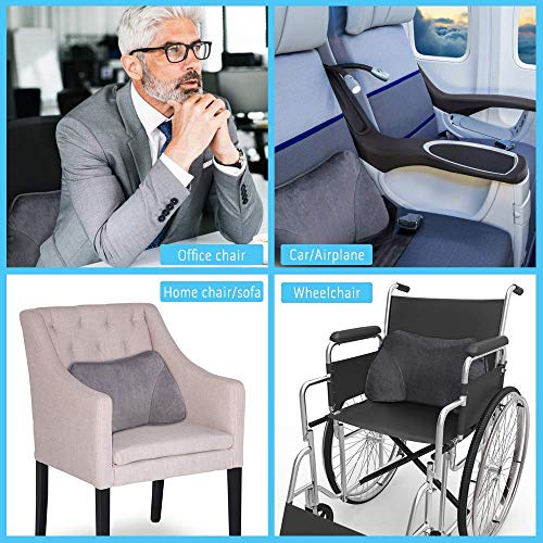 Lumbar Support Cushion, with Innovative 3D Polymer, Breathable,Washable,Ergonomic Lumbar Support Pillow for Lower Back Pain Relief- Ideal for Car Travel Backrest Sofa Wheelchair