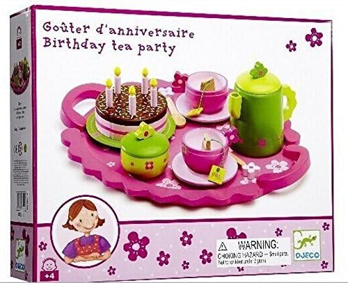 Cool Kids' Fairytale Sweet Birthday Tea-Time Wooden Toy Sets, Dessert Picnic Role-Play Pretend Cooking Food Simulated Afternoon Games Cute Crafts Design Christmas Gift
