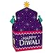 Big Dot of Happiness Happy Diwali - Treat Box Party Favors - Festival of Lights Party Goodie Gable Boxes - Set of 12