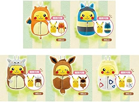 Amazon 一番くじ ピカチュウねぶくろコレクションねぶくろいっぱい E賞 0i賞 ねぶくろピカチュウちまコロ 5種セット アニメ 萌えグッズ 通販