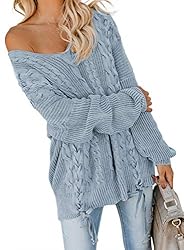 EVALESS Women's Fall Oversized Off The Shoulder