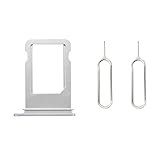 Sim Card Tray Holder + 2 Eject Pins for iPhone 8