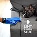 Pet Grooming Glove + Reversible Lint Brush – Deshedding Glove Pet Hair Remover for Furniture and Bath | Cat & Dog Hair Removal Mitt for Shedding | Gentle Grooming Dog Brush Tool for Face Undercoat Fur