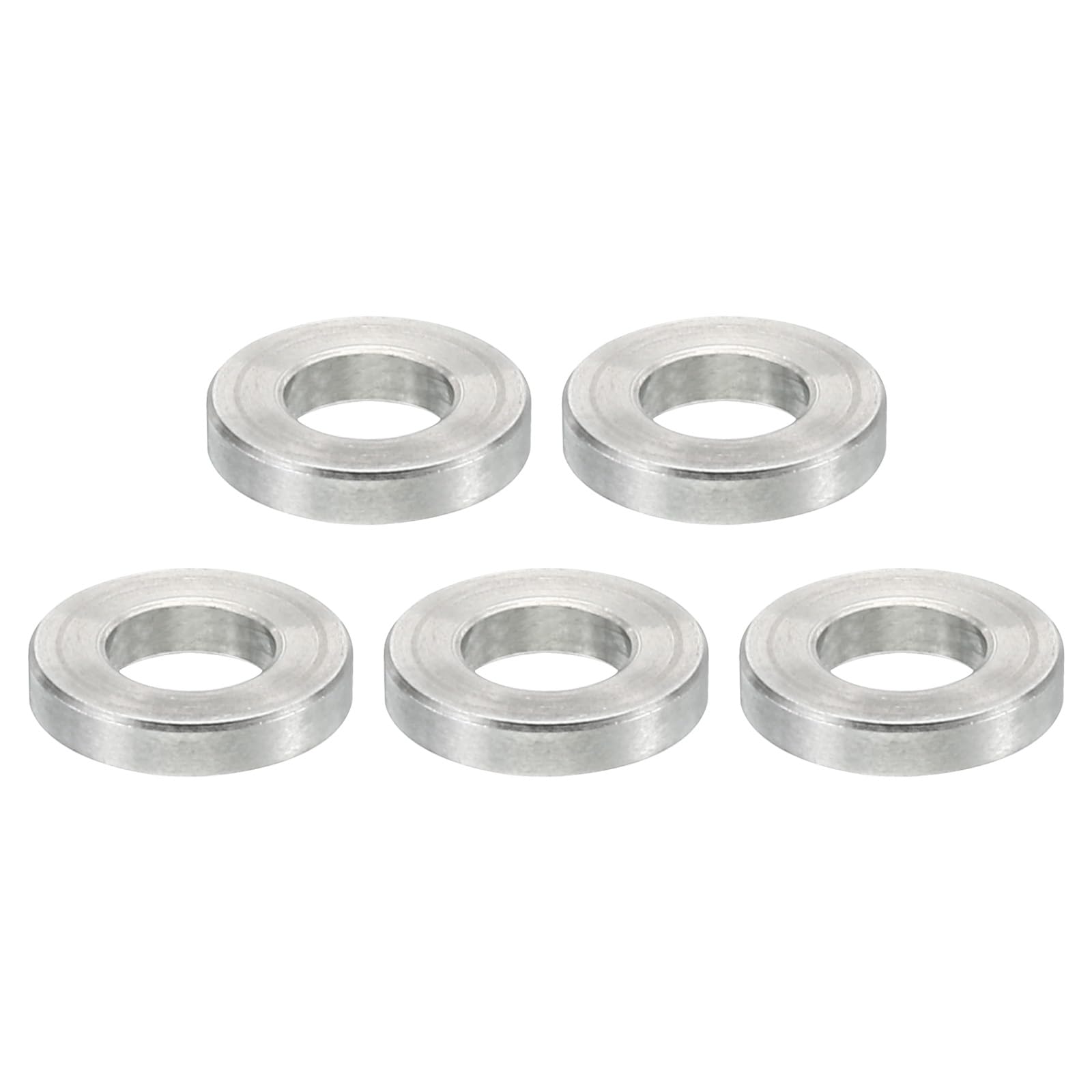 PATIKIL M5 Stainless Steel Spacers, 5 Pcs Metal Spacers 5.2mm ID x 10mm OD x 2mm L for M5 Screw Bolts